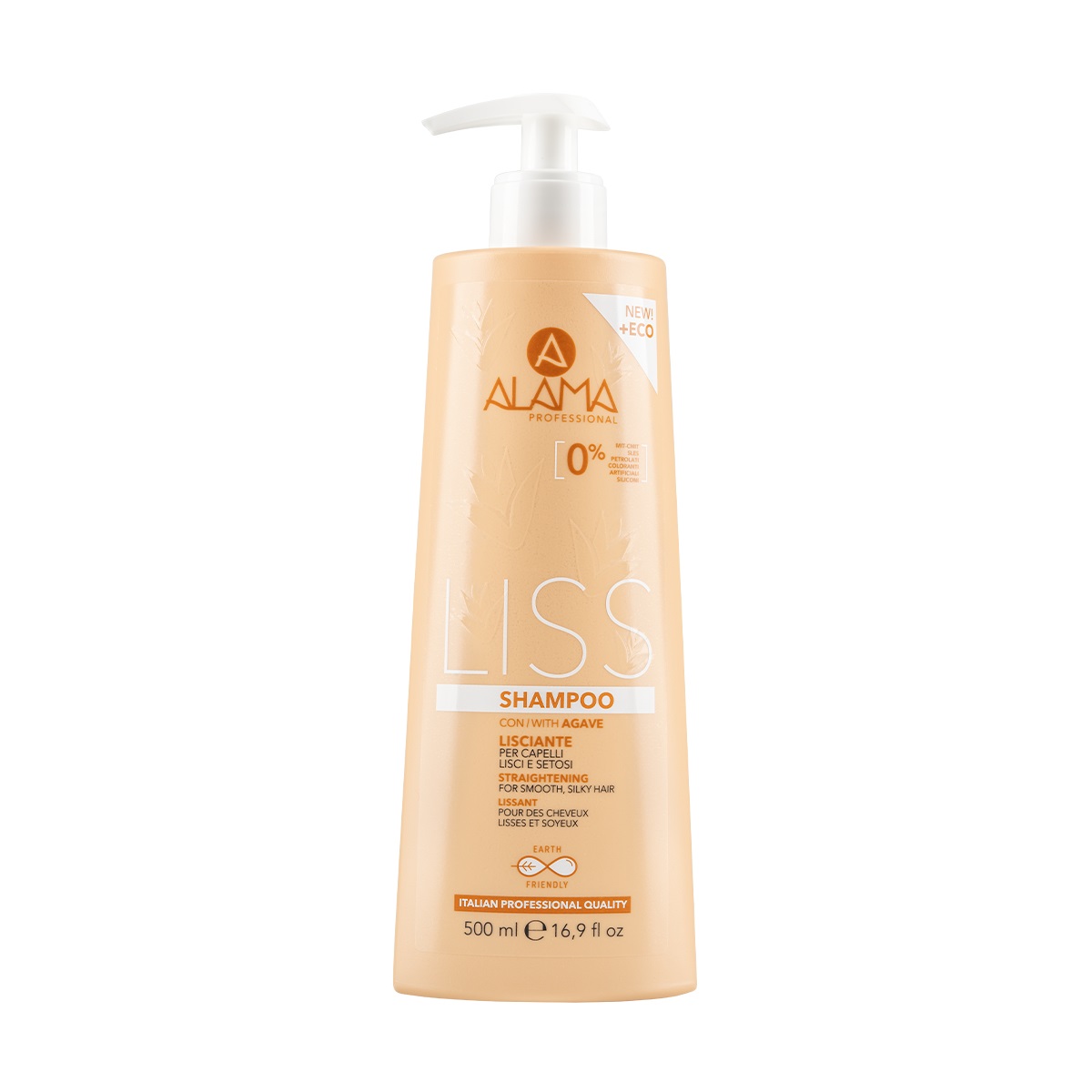 PETTENON COSMETICS SpA Alama Liss Shampoo Lisciante 500 ml - Per Capelli Lisci e Setosi con Agave