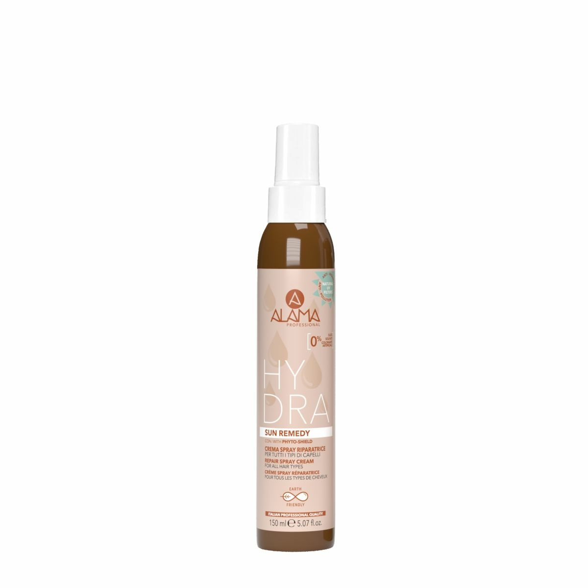 Alama Crema Spray Riparatrice Solare 150ml - Ristrutturante, Anticrespo e Protezione UV per Tutti i Tipi di Capelli