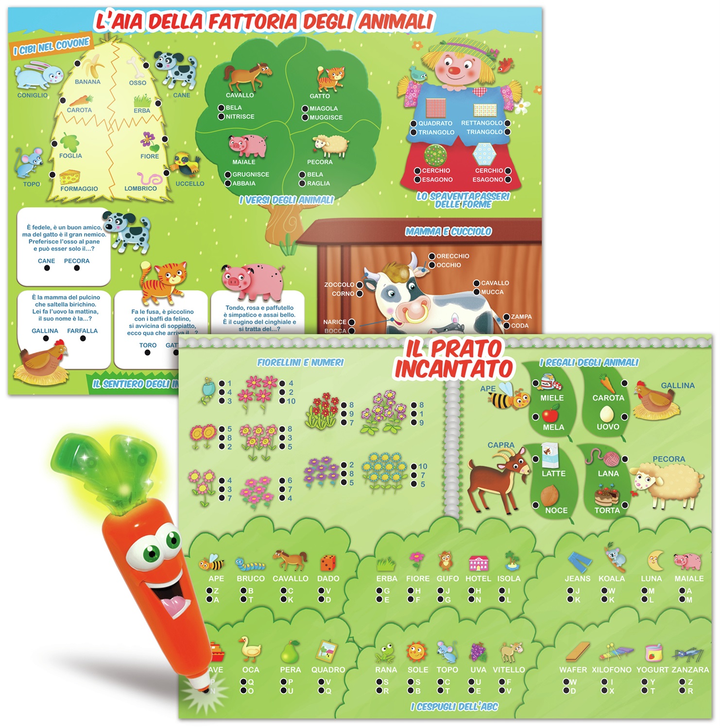 Lisciani Carotina Penna Parlante - Gioco Educativo Interattivo con 50 Giochi per Bambini 3-6 Anni