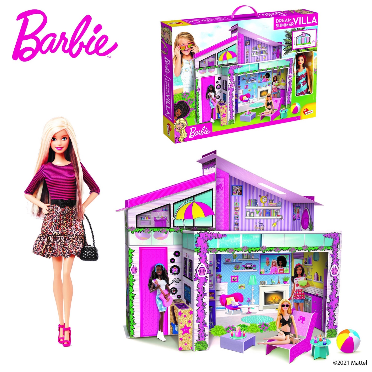 Lisciani Barbie Casa di Malibu' Con Doll