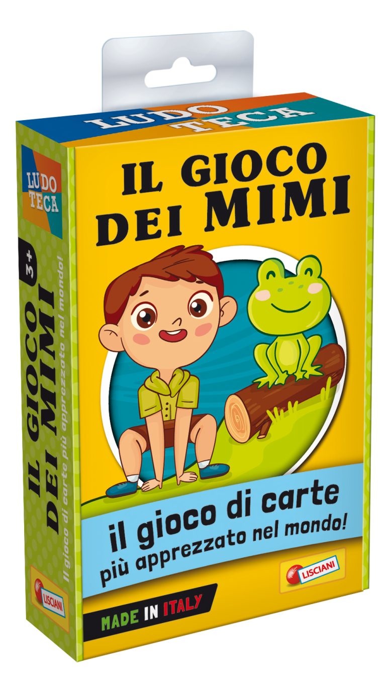 Lisciani Ludoteca Le Carte dei Bambini Il Gioco dei Mimi - 58 Carte Illustrate, Gioco del Mimo per 4-99 Anni, Made in Italy