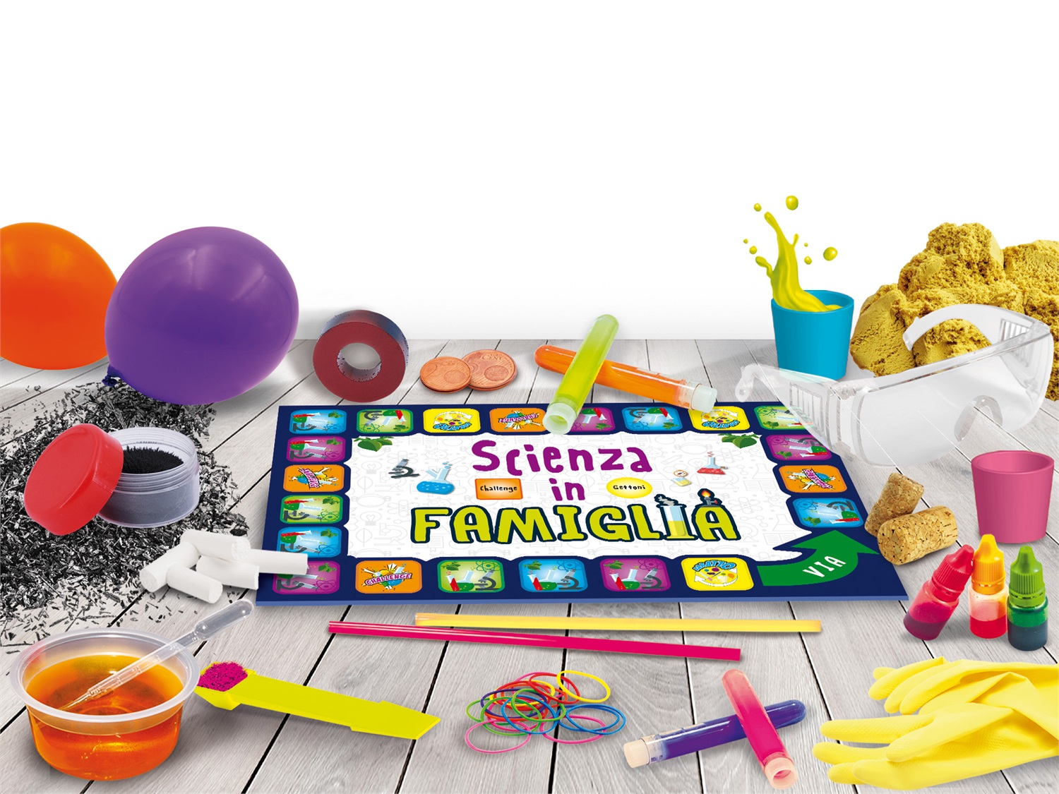 Liscianigiochi I'm a Genius Scienza in Famiglia - Kit Scientifico Multicolore con oltre 150 Esperimenti Facili e Sicuri