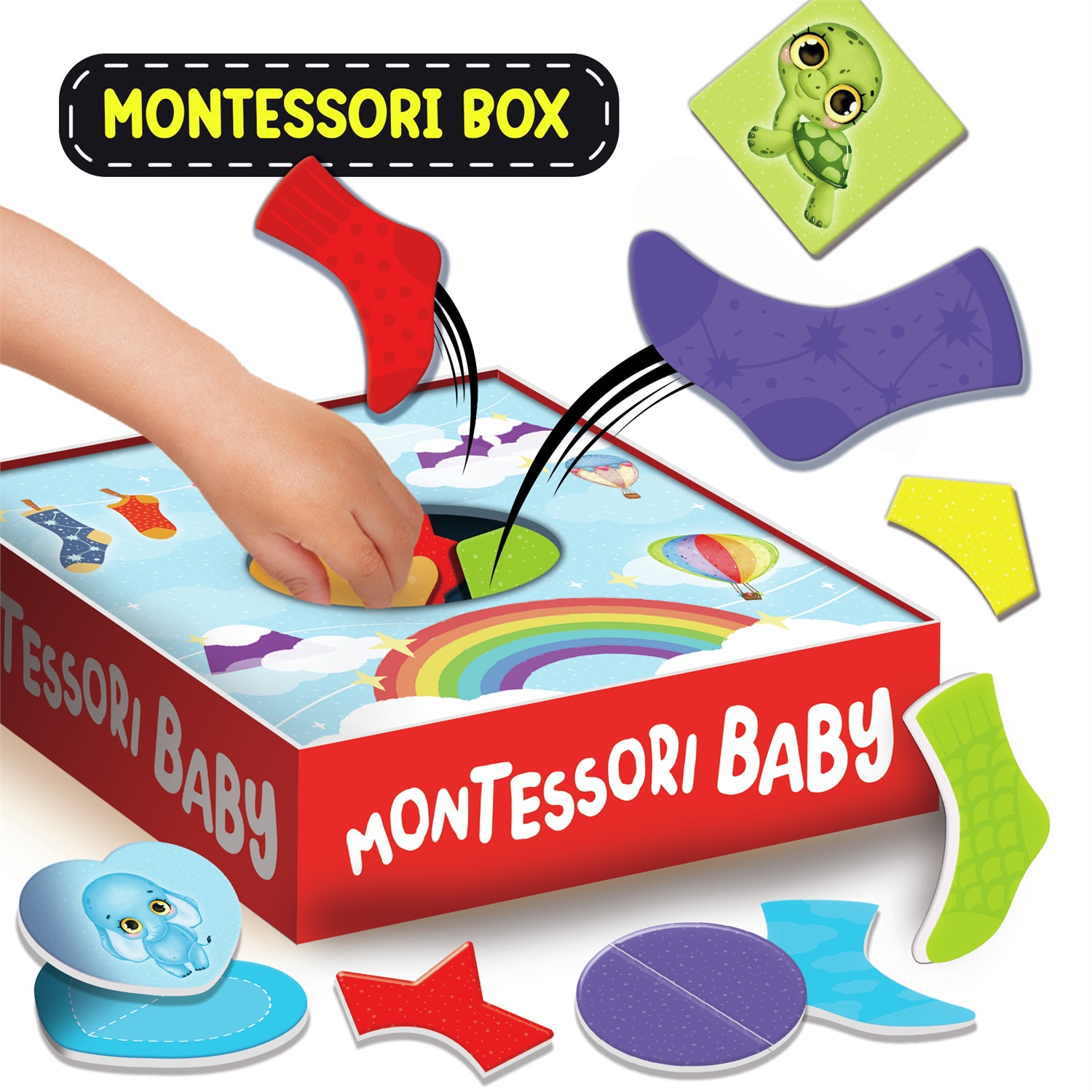 Lisciani Montessori Baby Raccolta Giochi Educativi - 12 Giochi per Sviluppo Sensoriale e Creativo
