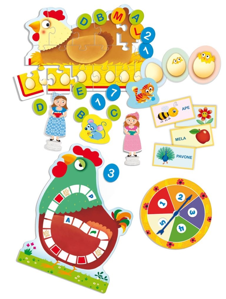 Lisciani Carotina Banchetto LED 3 in 1 - Lavagna Maxi Formato con Sgabello e 20 Giochi Educativi