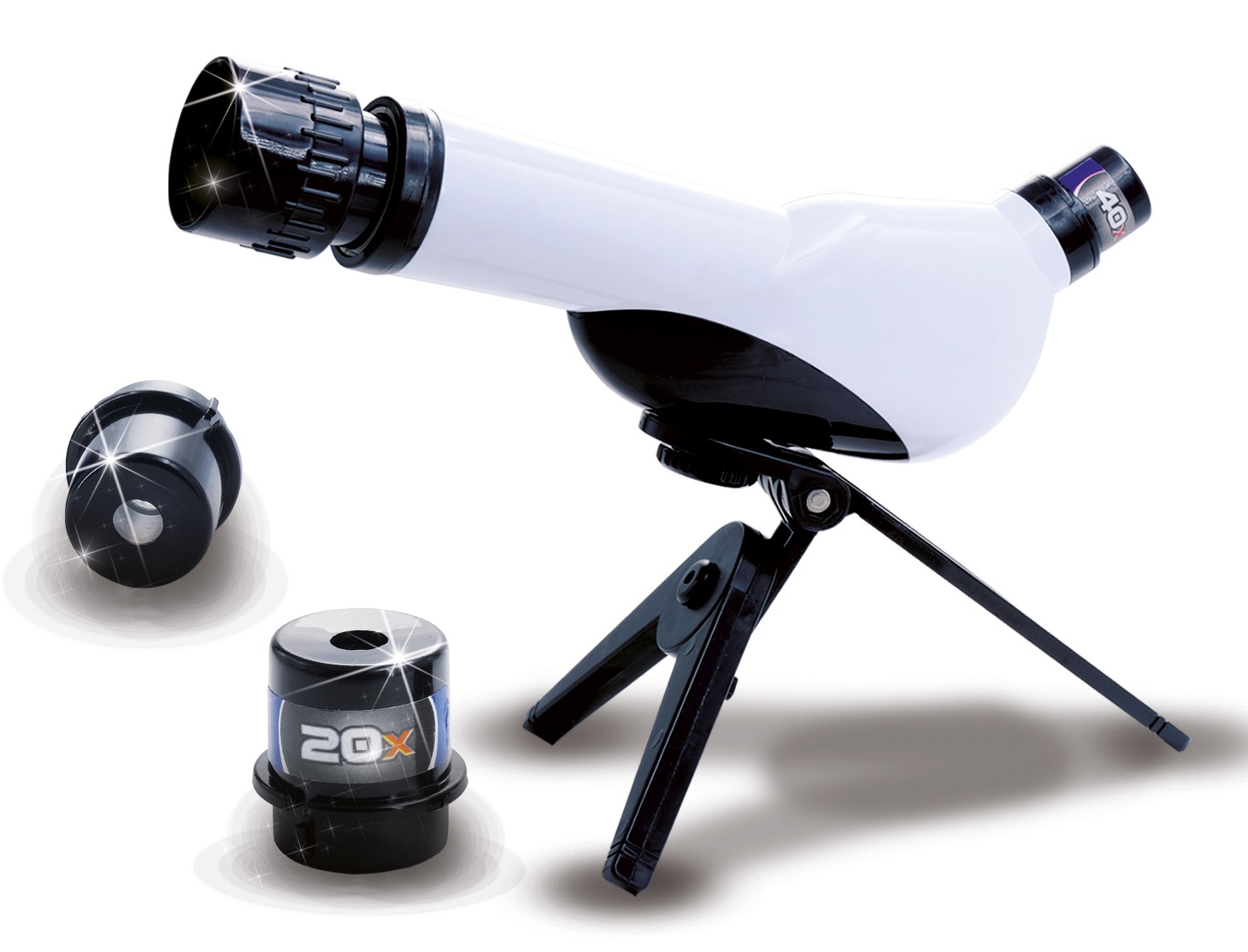 Lisciani I'm a Genius Il Telescopio - Telescopio per Bambini con 3 Obiettivi Intercambiabili e Treppiedi