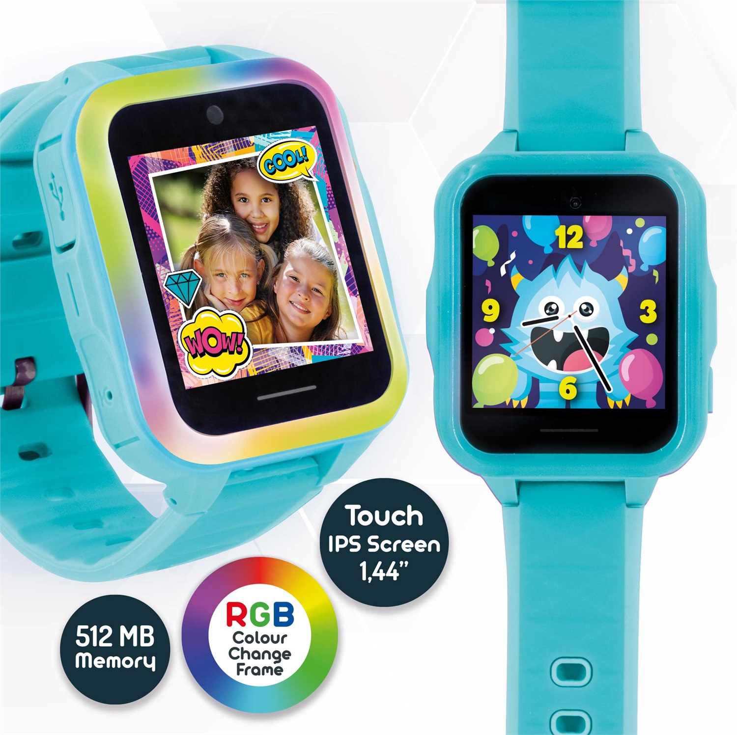 Lisciani Hi Tech Educativo Mio Watch - Smartwatch per Bambini con Doppia Fotocamera, 10 Giochi di Abilità e App My Pet