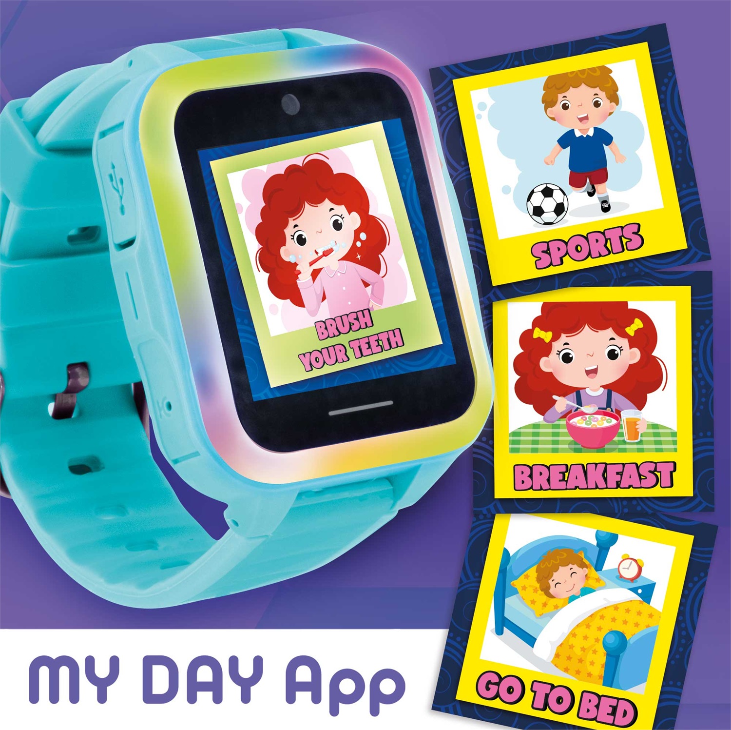 Lisciani Hi Tech Educativo Mio Watch - Smartwatch per Bambini con Doppia Fotocamera, 10 Giochi di Abilità e App My Pet