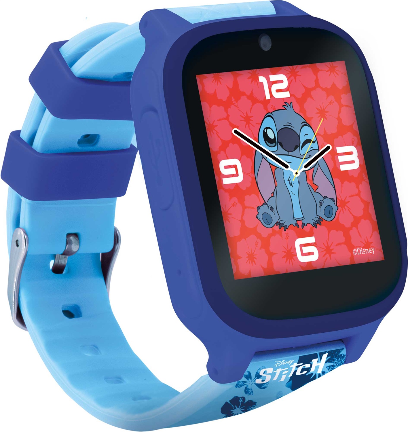 Lisciani Stitch Smartwatch 107230 - Orologio Digitale per Bambini con Schermo Touch, Doppia Fotocamera, 5 Giochi Interattivi, Pedometro e Memoria 512 MB