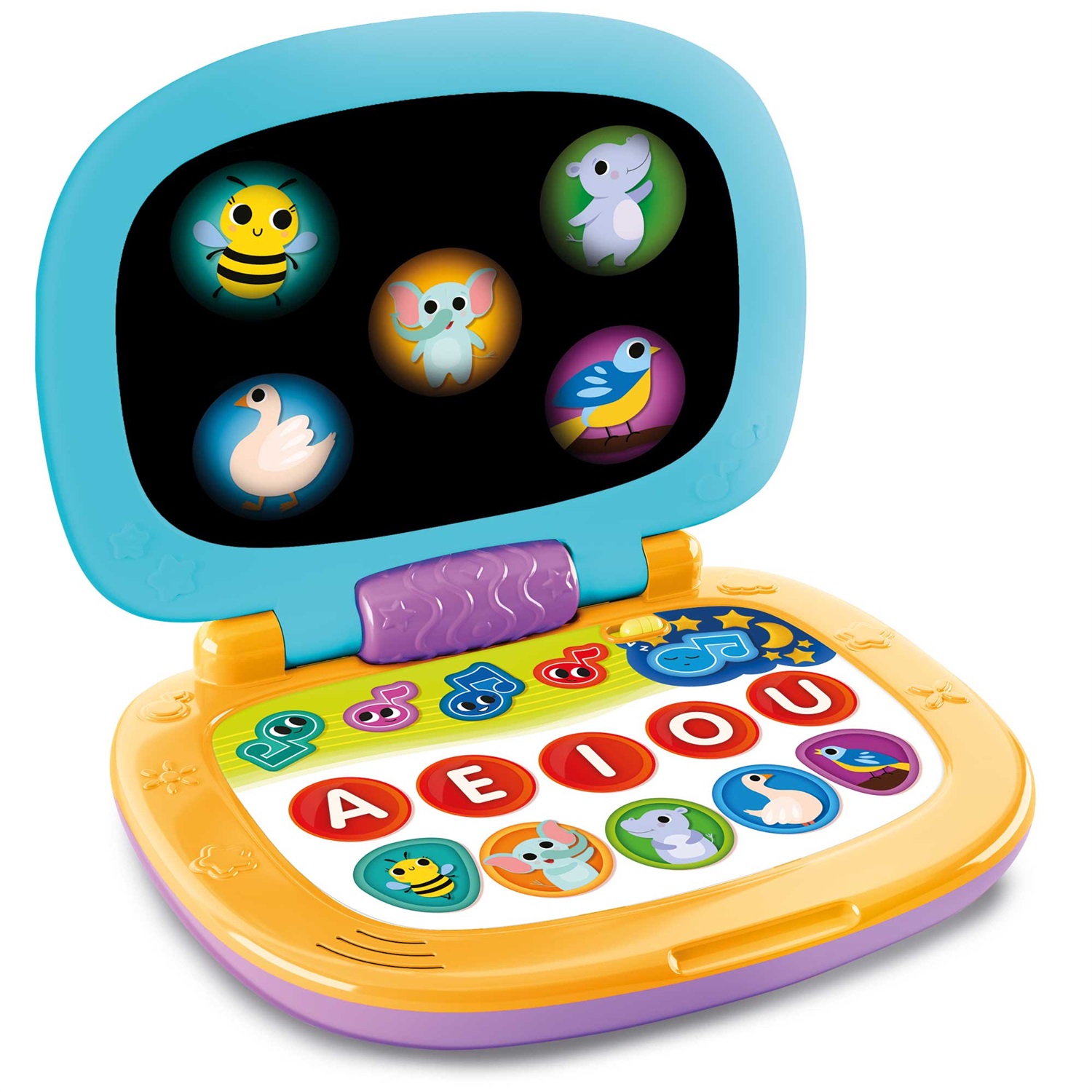 Lisciani Carotina Baby Laptop - Laptop Elettronico con Display a Specchio, Luci e Melodie, Funzioni Educative per Bambini 12m