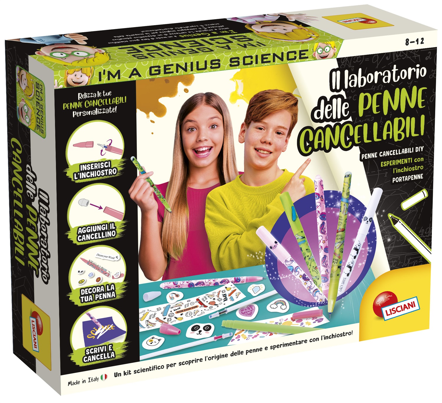 Lisciani I'm A Genius - Laboratorio delle Penne Cancellabili: Crea, Personalizza e Impara!