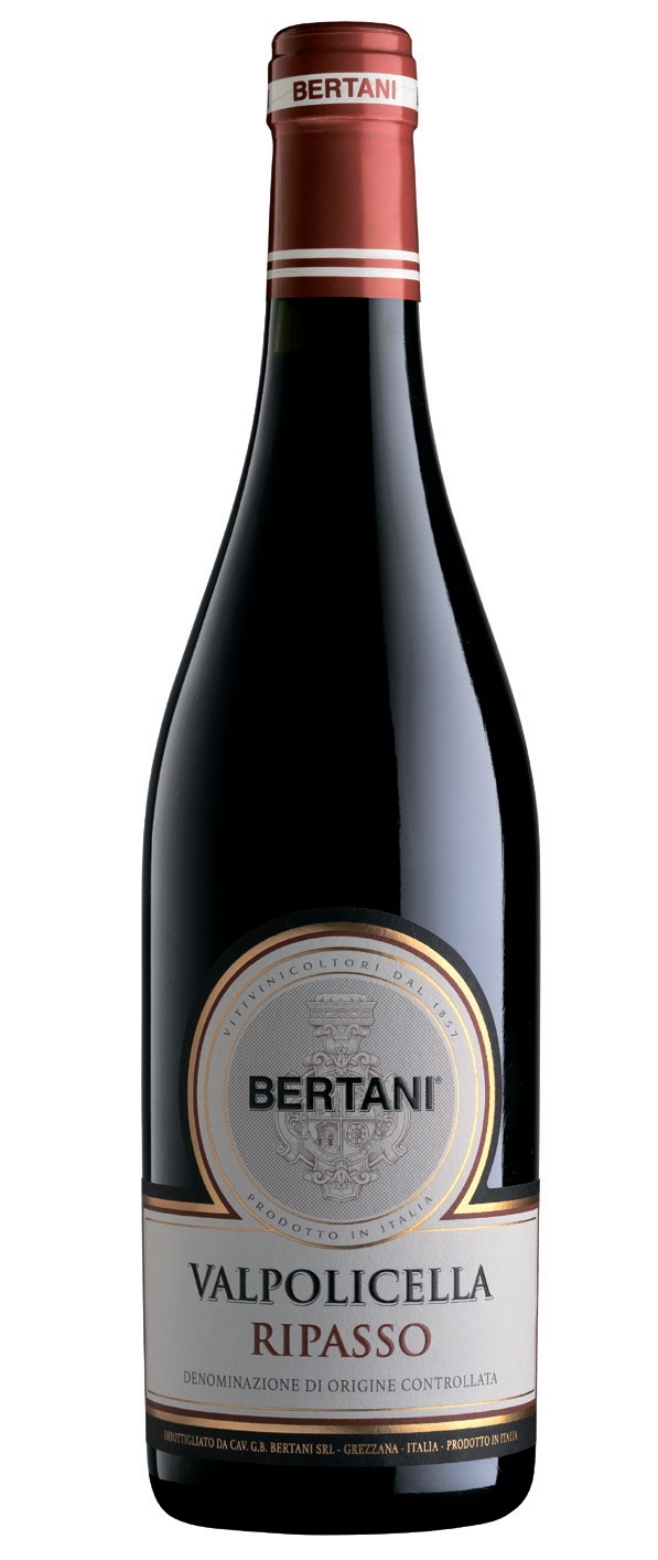 Bertani Valpolicella Ripasso DOC 2021 - Vino Rosso 75 cl, Uve Corvina, Gradazione 13.5%