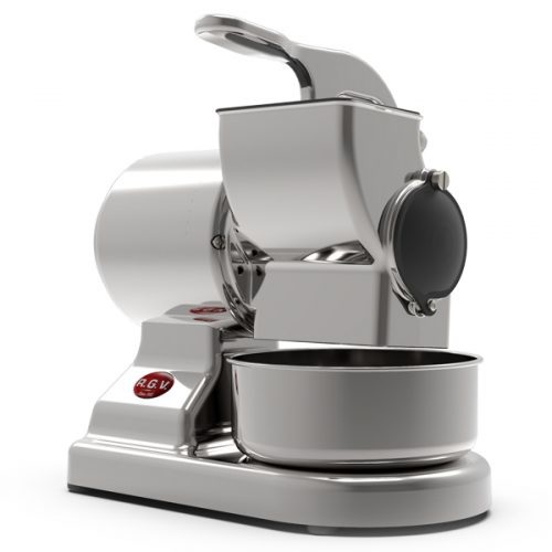 RGV Robusta Grattugia Elettrica 450W Argento con Rullo in Acciaio Inox - Professionale e Lavabile in Lavastoviglie