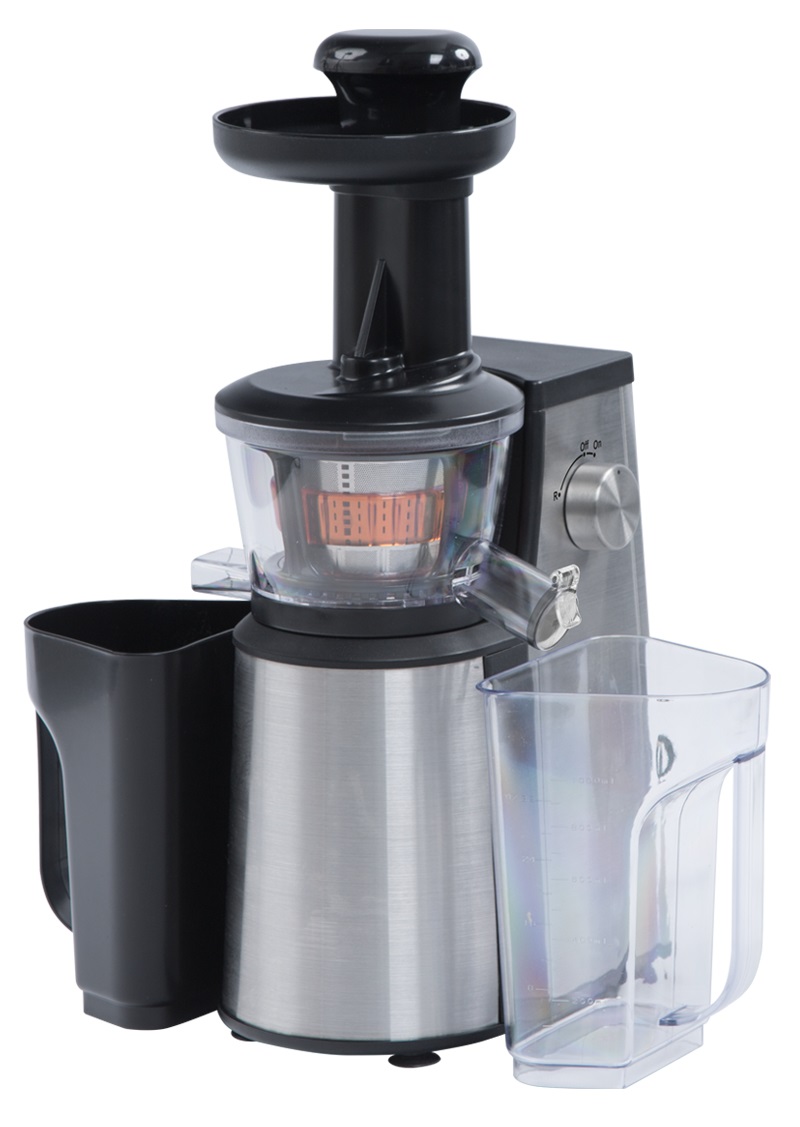 RGV Juice Art New Estrattore di Succo 400 W Nero Acciaio Inossidabile, 60 Giri/min, 1 L, Spremitura Lenta e a Freddo, Filtro per Sorbetti e Gelati