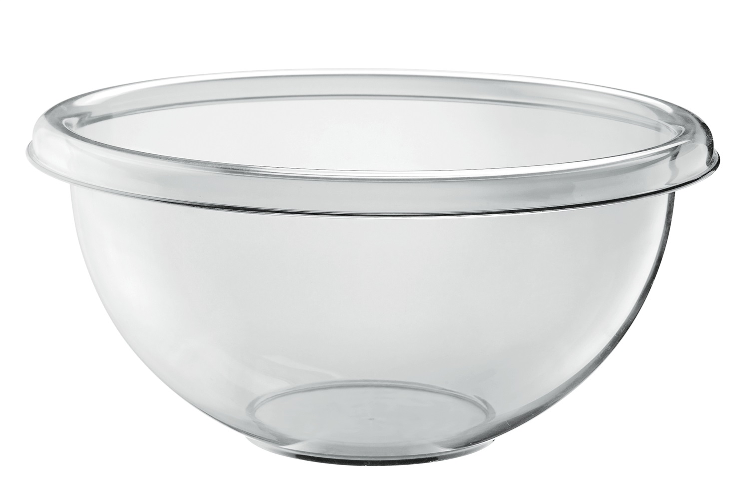 Fratelli Guzzini Insalatiera 4 L Rotondo Trasparente - Ø29 cm, Altezza 14 cm, Materiale Plastica