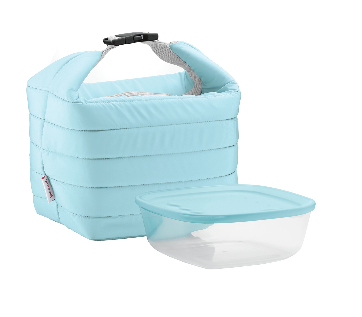 Guzzini Set Borsa Termica On The Go con Contenitore Salvafreschezza Blu Opaco, 22x18x22 cm, Capacità 1400 cc