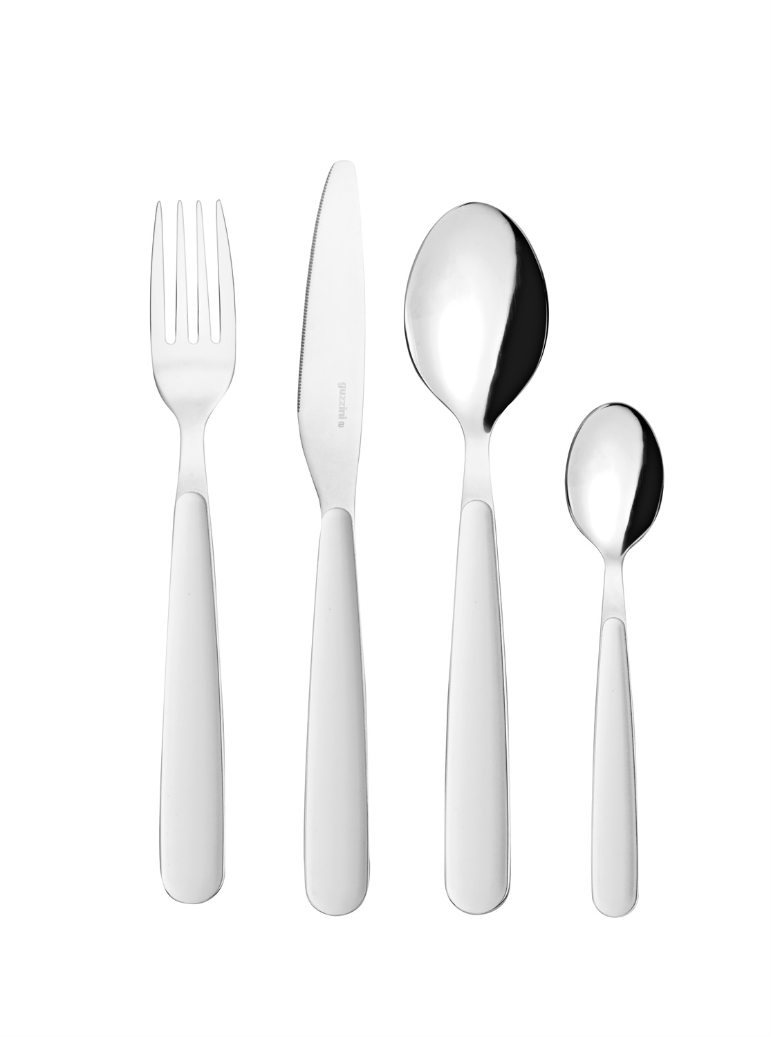 Guzzini Set di Posate 24 pz in Acciaio Inossidabile e Acrilico Colorato - Design Ergonomico