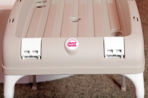 OKBABY Cavalletto Pieghevole per Vaschetta da Bagno - Compatibile con Onda e Onda Evolution, Piedini Antiscivolo, Kit Svuotamento Incluso