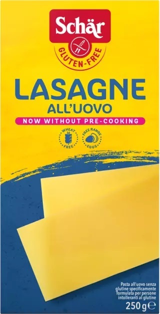 Dr. Schär Pasta all'Uovo per Lasagne Senza Glutine 250 g - Facile da Preparare