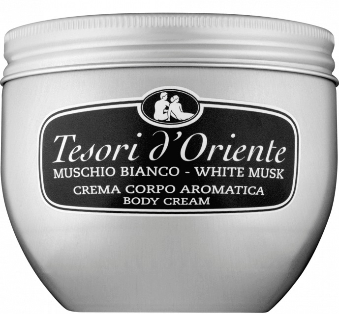 Tesori d'Oriente Crema Corpo Profumata Muschio Bianco 300 ml - Texture Setosa, Idratante e Tonificante