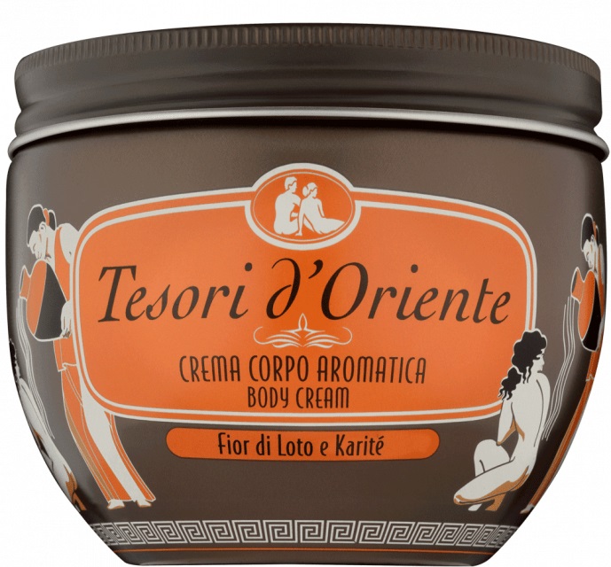Tesori d'Oriente Crema Corpo Aromatica Fior di Loto con Burro di Karitè - Nutriente e Idratante, 300ml