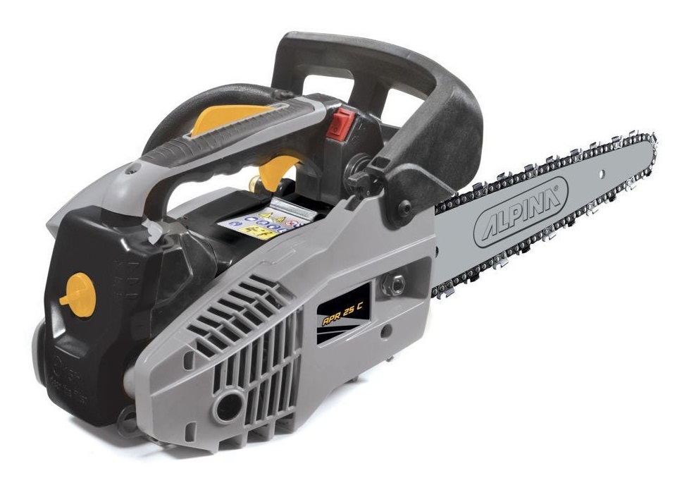 Alpina APR 25 C - Motosega a Scoppio da Potatura con Lama Carving da 25 cm, Cilindrata 25.4 cm³, Potenza 1.2 HP