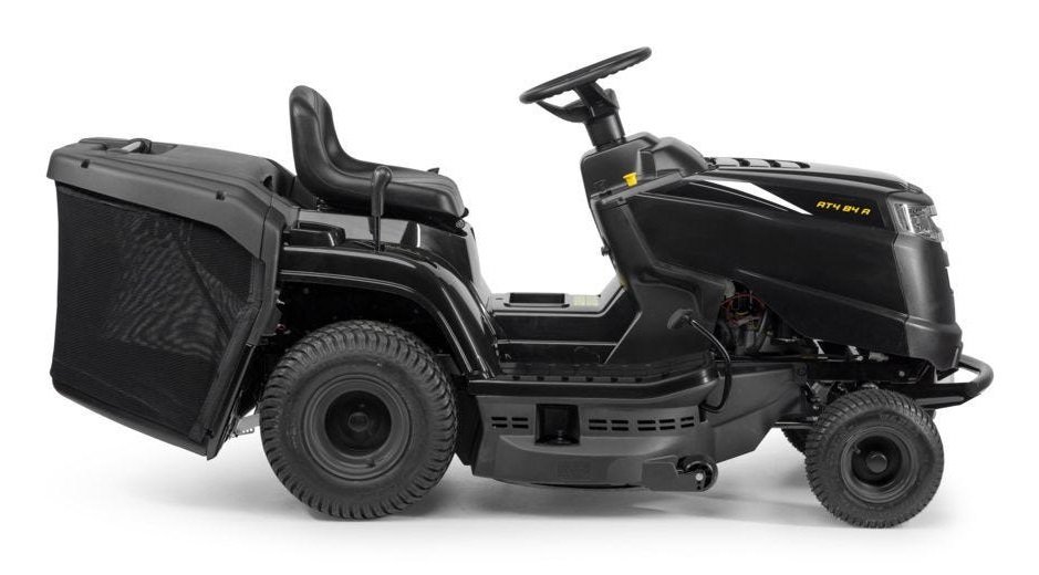 Alpina AT4 84 A ST350 - Trattorino tagliaerba con motore STIGA 352 cc, larghezza di taglio 84 cm, cesto di raccolta da 200 litri e avviamento elettrico