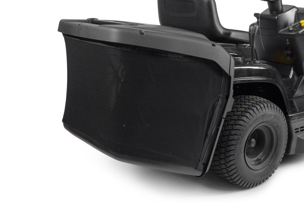 Alpina AT4 84 A ST350 - Trattorino tagliaerba con motore STIGA 352 cc, larghezza di taglio 84 cm, cesto di raccolta da 200 litri e avviamento elettrico