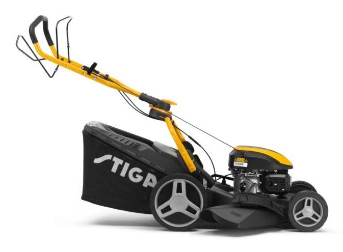 Stiga Combi 748 S - Tagliaerba a scoppio trazionato 46 cm, 139 cc, Acciaio galvanizzato, 4 in 1, Cesto di raccolta 60 litri