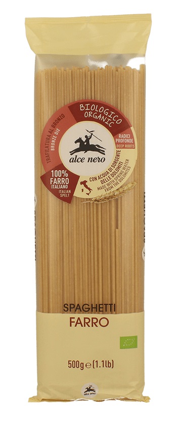 Alce Nero Spaghetti Biologici 100% Farro Italiano 500 g