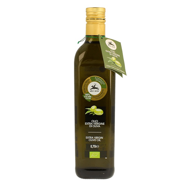 Alce Nero Olio Extra Vergine di Oliva Biologico 750 ml - Spremuto a Freddo da Olive Italiane