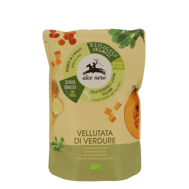 Alce Nero Vellutata di Verdure Biologica 500 g - Pronta in 3 Minuti