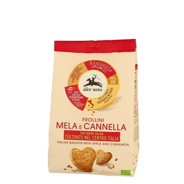 Alce Nero Frollino Bio con Mela e Cannella 250 g