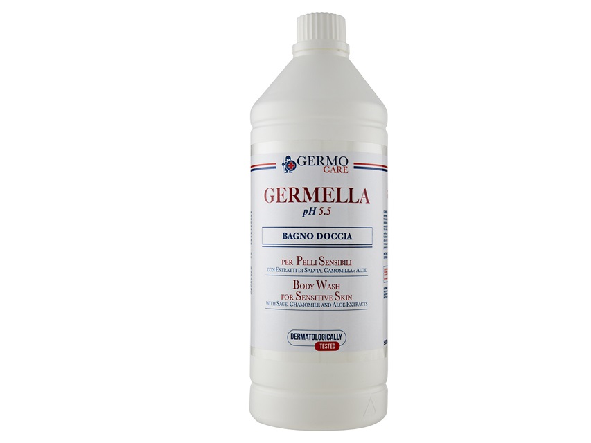 GIMA Germella Detergente Dermoprotettivo 1000 ml - Con Camomilla, Salvia e Aloe Vera per una cura intima delicata