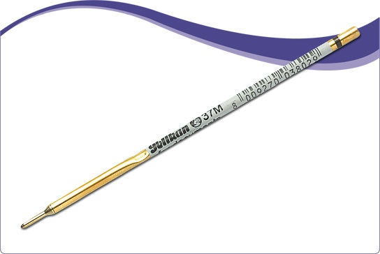 Pelikan Refill per Penne a Sfera 37 M - Colore Nero, Punta Media 1 mm, Confezione da 25 Pezzi