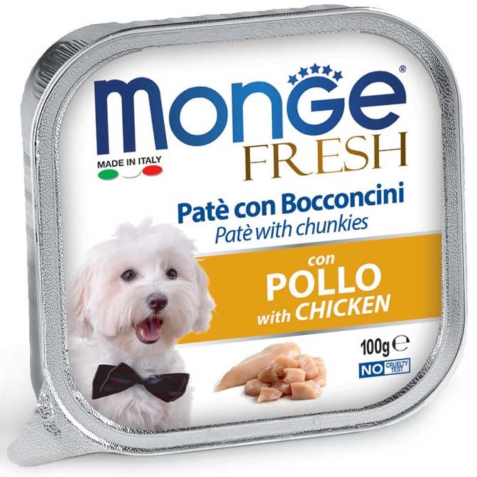 Monge Dog Fresh Pâté Huhn Pollo Adulto 100 g