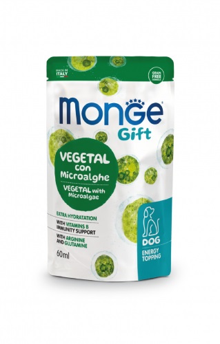 Monge Gift Energy Topping Hypo con Microalghe 60 ml - Alimento Complementare per Cani di Tutte le Età