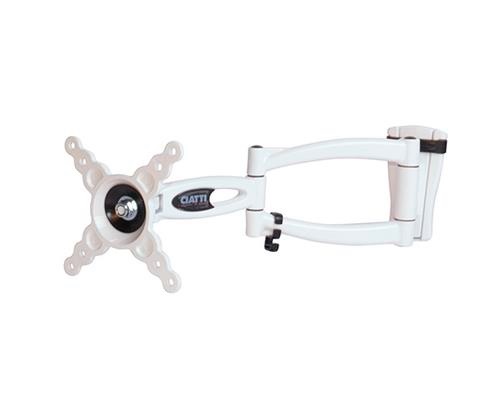 Ciatti ELTRIS100 Supporto TV da Parete Bianco per Schermi da 10 a 26 Pollici con Montaggio VESA 100x100
