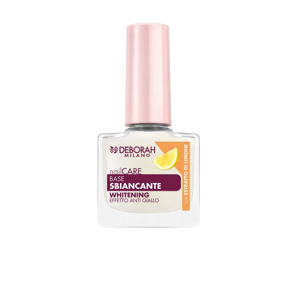 Deborah Milano Base Sbiancante Anti Giallo 8,5 ml - Trattamento Illuminante e Uniformante con Estratto di Limone