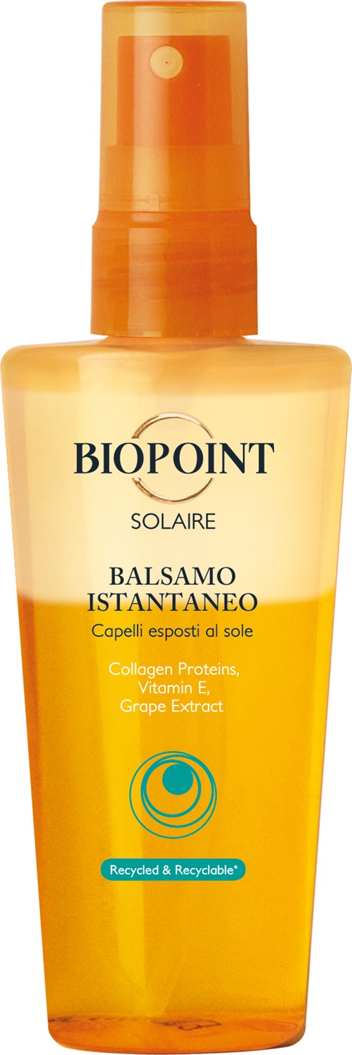 Biopoint Balsamo Istantaneo Bifase 100ml - Trattamento senza risciacquo con Proteine Collageniche e Vitamina E per capelli idratati e brillanti