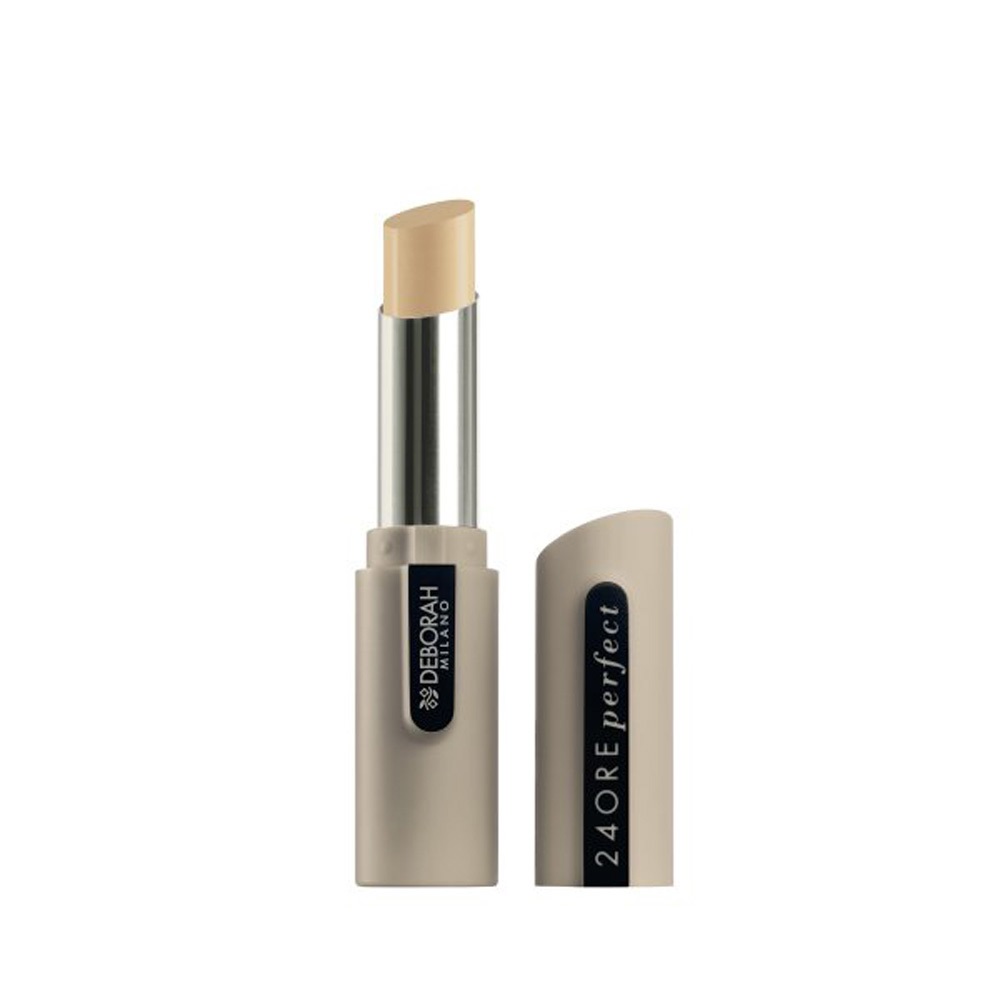 Deborah 24 Ore Perfect Correttore in Stick 01 Light Beige - Lunga Tenuta, Copre Occhiaie e Imperfezioni, Effetto Opaco Naturale