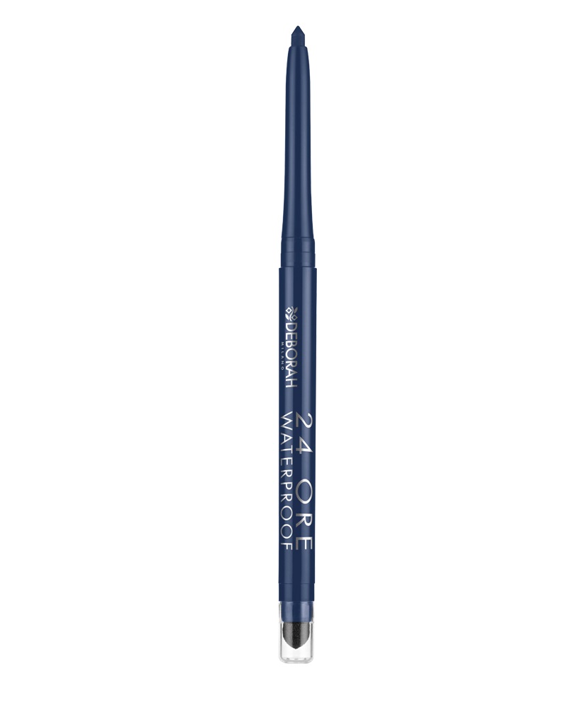Deborah Milano Matita Occhi 24 Ore Automatica Waterproof 04 Blue - 0.5g, Alta Precisione, Ultra-pigmentata, Texture Ultrasetosa