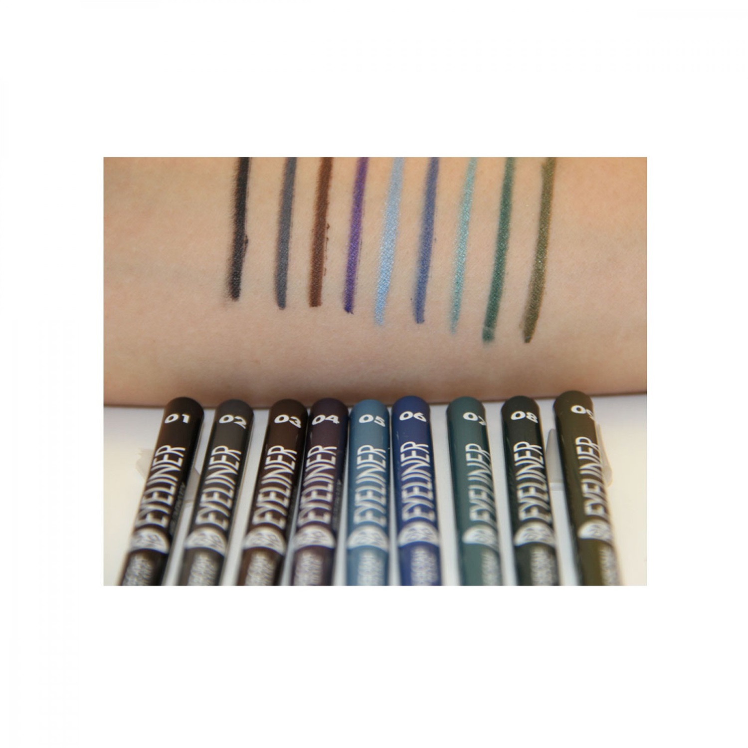 Deborah Milano Matita Eyeliner Verde 07 - 1.3g, Texture Morbida e Scorrevole, Lunga Tenuta