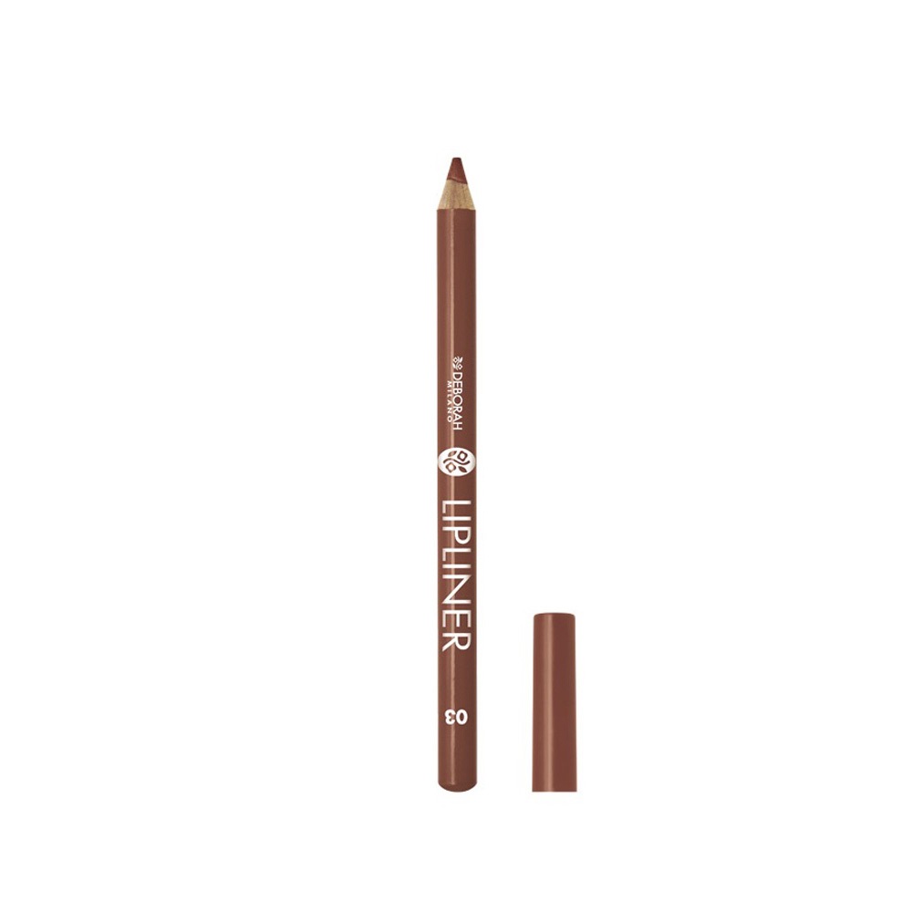 Deborah Milano Matita Lipliner 03 Milk Chocolate - 1.2g, Tratto Preciso e Lunga Durata, Texture Morbida
