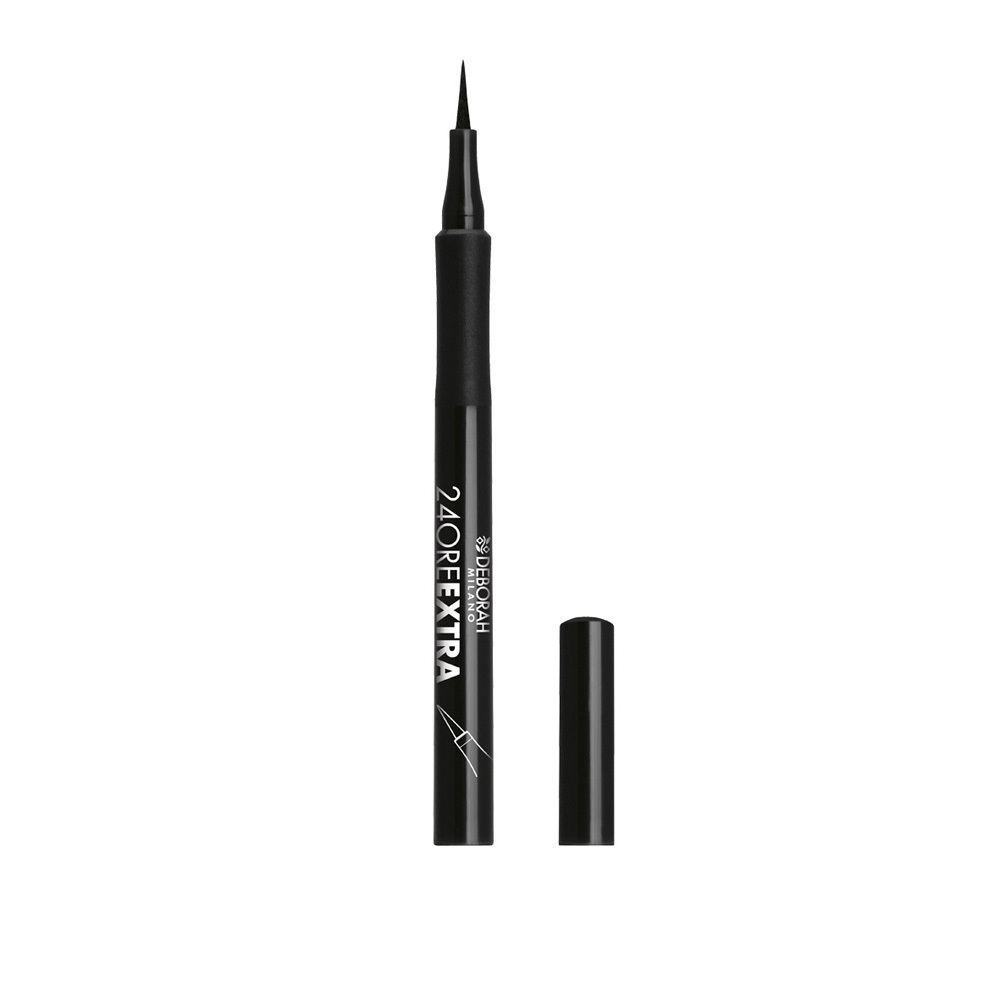 Deborah Milano 24Ore Extra Eyeliner Nero 1.5g - Penna Waterproof a Lunga Tenuta con Applicatore in Feltro da 0,4mm
