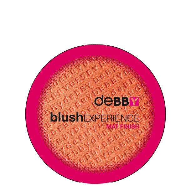 deBBY Blush Experience 01 Peach - Fard Compatto in Polvere Ultra Pigmentato, Finish Opaco, 9g