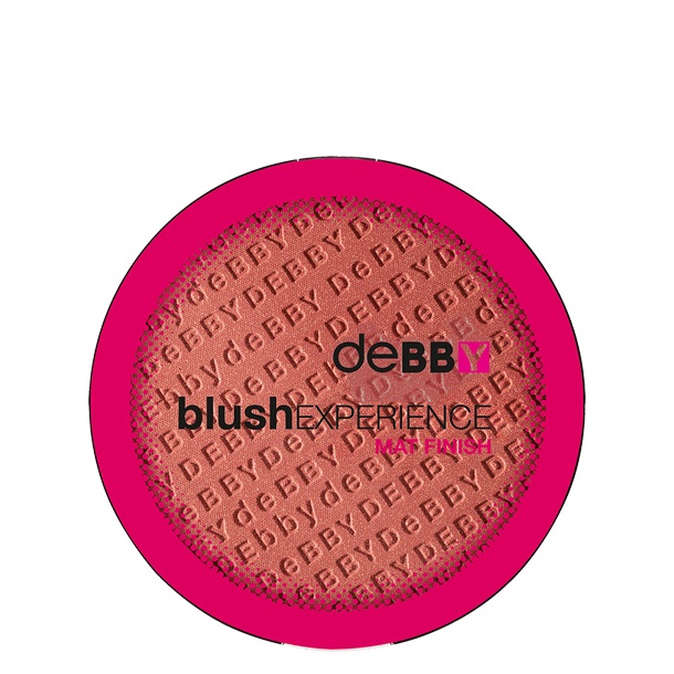 deBBY blushEXPERIENCE MAT FINISH 04 - Plum, Fard Compatto Opaco Ultra Pigmentato con Texture Vellutata