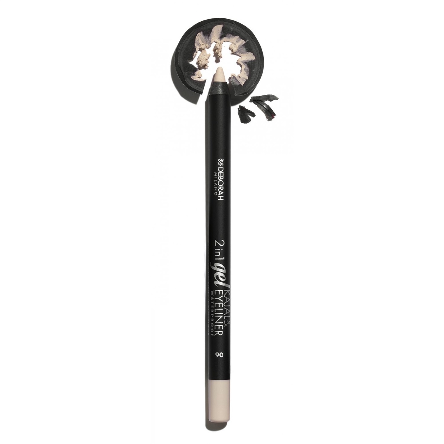 Deborah Milano Matita Occhi 2 in 1 Kajal e Eyeliner Waterproof, 06 Butter, Lunga Durata, Ultra-pigmentato, 1.4 gr