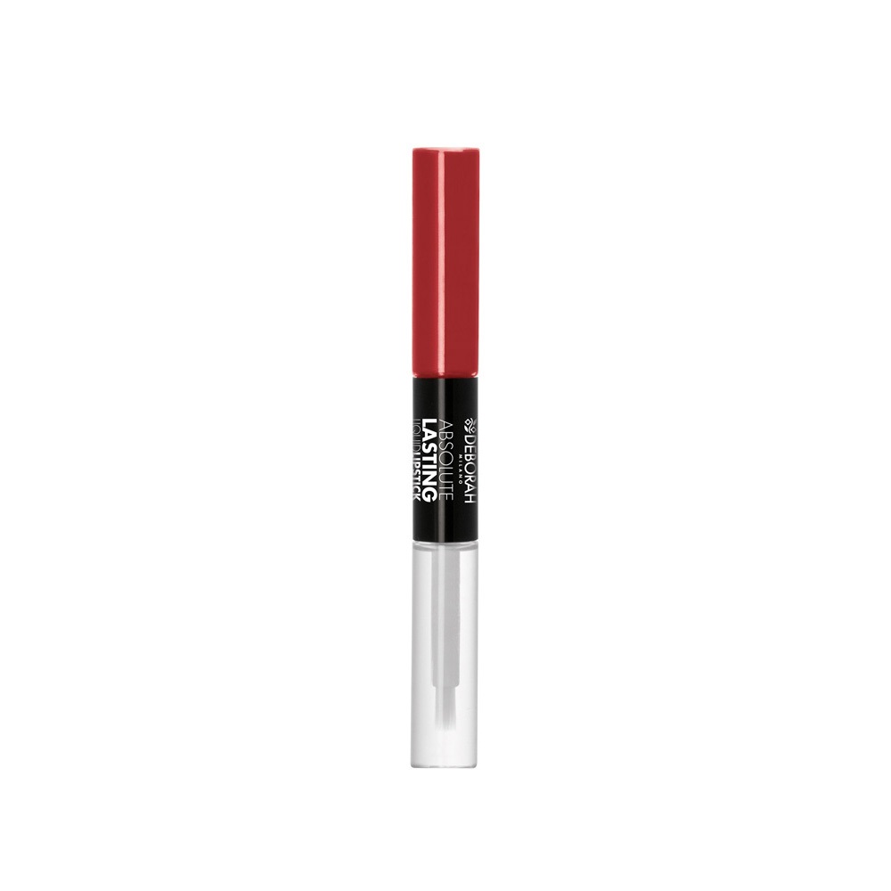 Deborah Milano Absolute Lasting Liquid Lipstick 08 Classic Red 8ml - Doppio Effetto Mat e Gloss, Lunghissima Durata, Texture No-Transfer