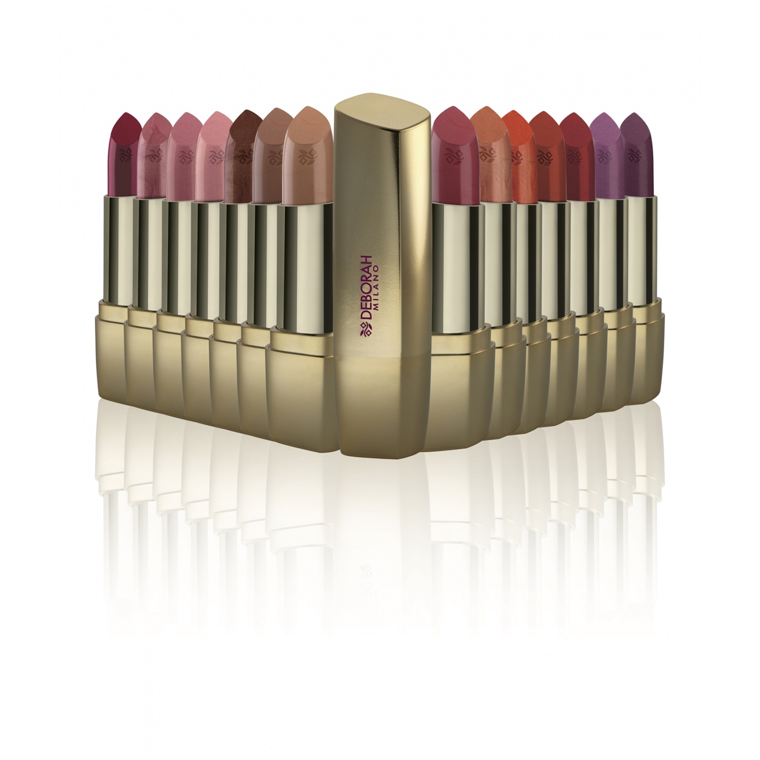 Deborah Milano Milano Red 33 Fire Red - Rossetto Idratante 4.4g con Finish Luminoso e Polvere di Rubino