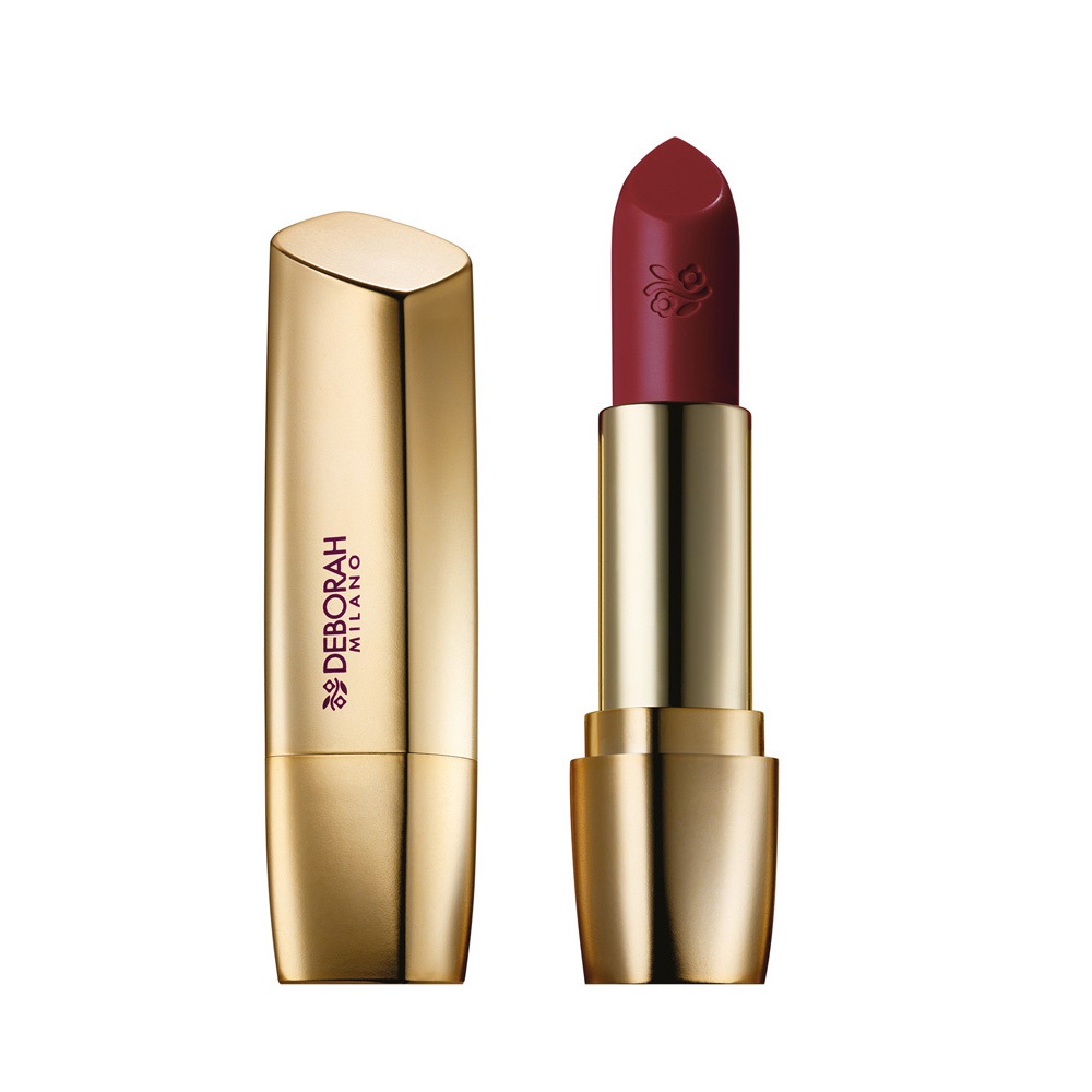 Deborah Milano Milano Red 34 Marsala - Rossetto Idratante 4.4g con Colore Intenso e Comfort Assoluto